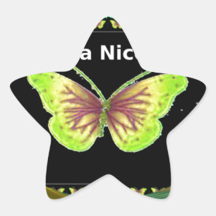 Have a Nice Day: Lovely infinity butterflies art  Star Sticker