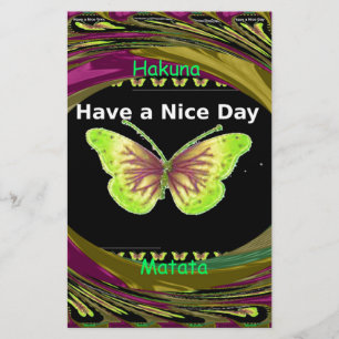 Have a Nice Day: Lovely infinity butterflies art  Stationery