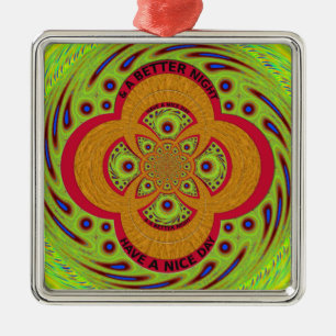 Have a Nice Day Metal Tree Decoration