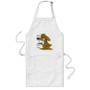 "HAVE A NICE DAY" PUPPY DOG LONG APRON