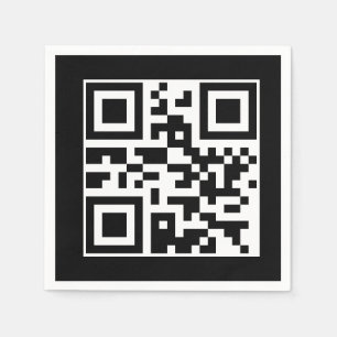Have A Nice Day QR Code Napkin