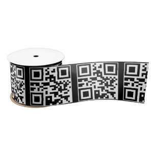 Have A Nice Day QR Code Satin Ribbon