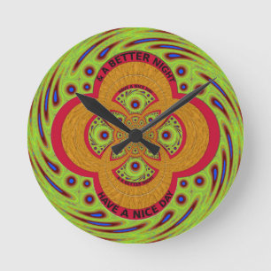 Have a Nice Day Round Clock