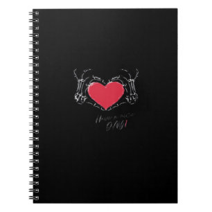 Have A Nice Day! Skeleton Hands With Heart Classic Notebook