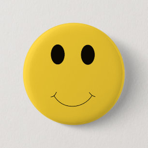 Have A Nice Day Yellow Smile Face Button Favour