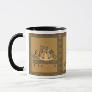 "Have a Nice Fall" Autumn Teddy Bears Mug