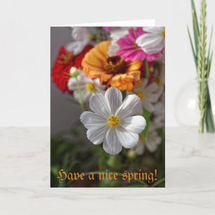 Have a nice spring greeting card