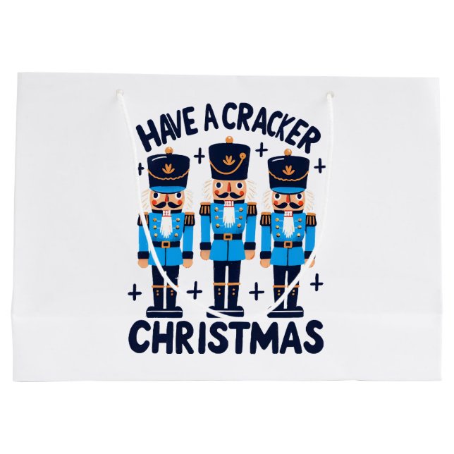 Have a nutcracker christmas large gift bag (Back)