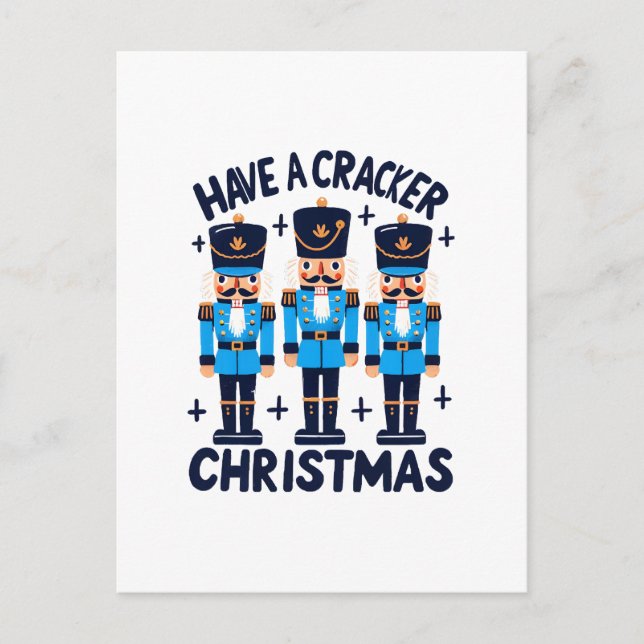 Have a nutcracker christmas postcard (Front)