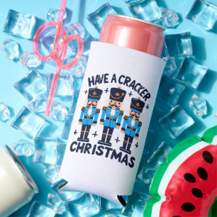 Have a nutcracker christmas seltzer can cooler