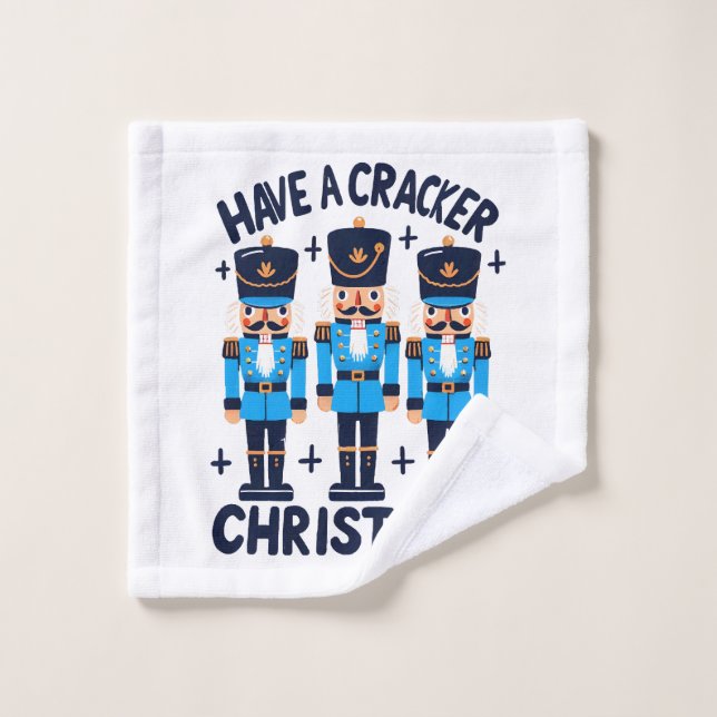 Have a nutcracker christmas wash cloth (Wash Cloth)