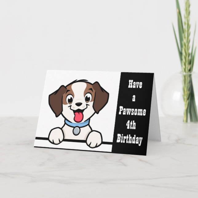 HAVE A **PAWSOME 3rd BIRTHDAY** CARD (Front)