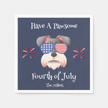 HAVE A PAWSOME 4TH OF JULY SCHNAUZER T-Shirt