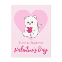 Have A Pawsome Valentine's Day | Funny Cute Cat