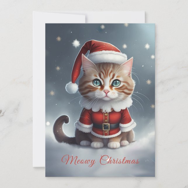 Have a perfect christmas ~ Meow ^-^  Invitation (Front)