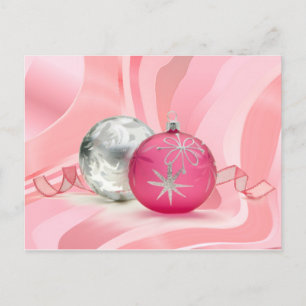 HAVE A PINK PINK CHRISTMAS by SHARON SHARPE Holiday Postcard