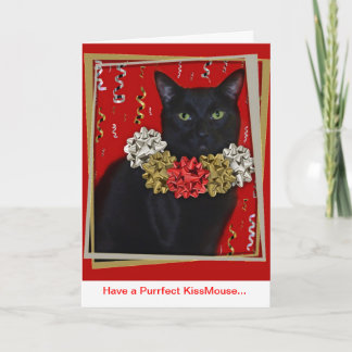 Have a Purrfect KissMouse... Holiday Card