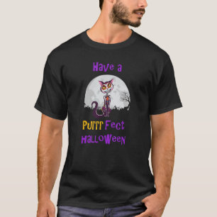 Have A Purrr Fect Halloween Sugar Skull Skeleton T-Shirt
