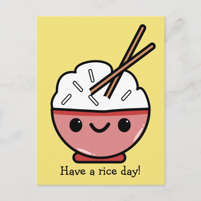Have A Rice Day Postcard (Front)