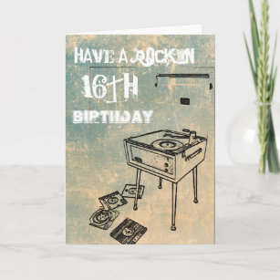 Have a Rockin' 16th Birthday! Birthday Card
