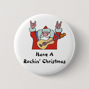 Have A Rockin' Christmas 6 Cm Round Badge
