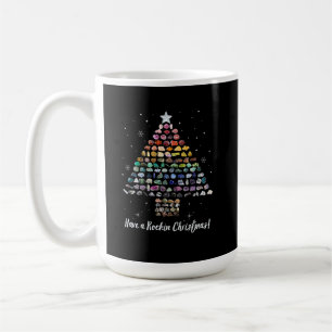 Have A Rockin Christmas Crystal Gem Tree Rockhound Coffee Mug