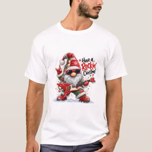 Have a Rockin' Christmas Guitar Gnome T-Shirt