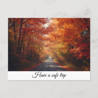 Have A Safe Trip Holiday Postcard