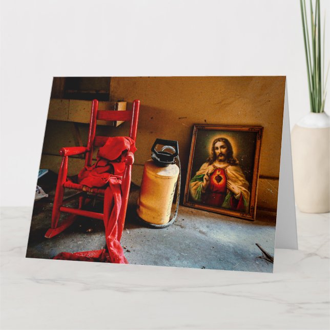HAVE A SEAT Jumbo Greeting Card (Front)