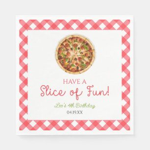 Have A Slice of Fun! Pizza Birthday Party Napkin