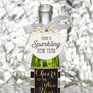 Have A Sparkling New Year Champagne Favour Tag