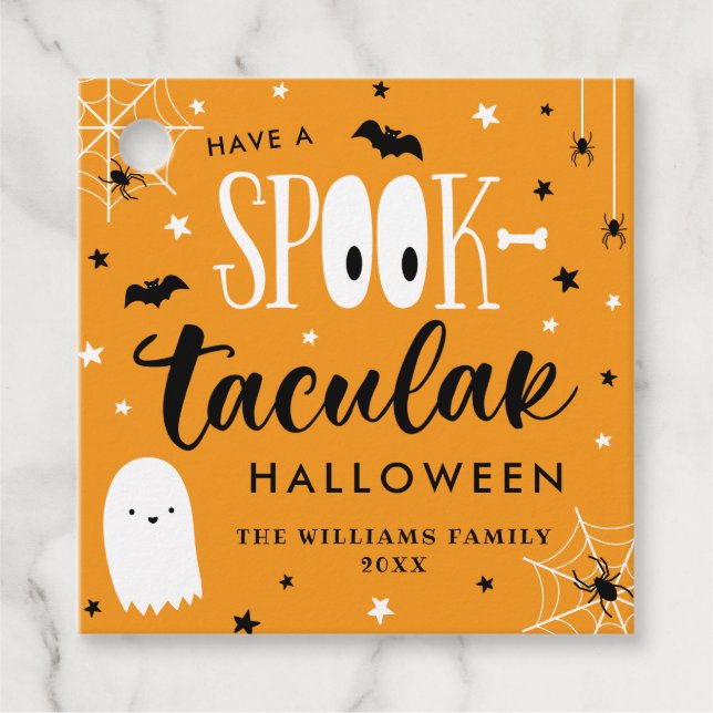 Have A Spooktacular Halloween Favour Tags (Front)