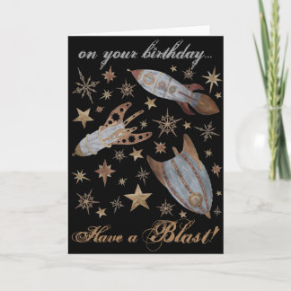 Have a Steampunk Birthday Blast Card