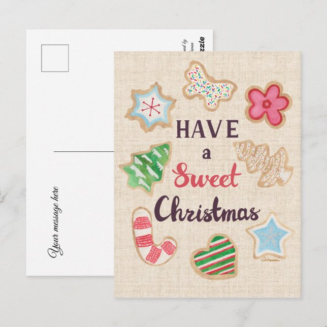 Have a Sweet Christmas Greeting Card (Front/Back)