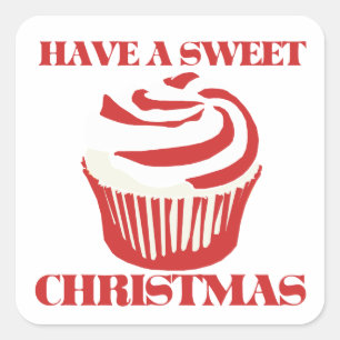 Have a Sweet Christmas Square Sticker