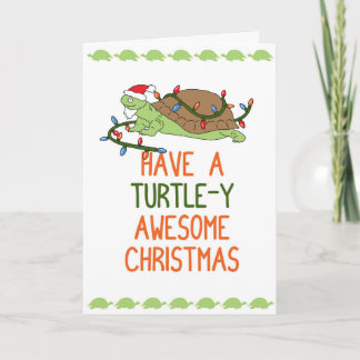 Have a Turtle-y Awesome Christmas Holiday Card