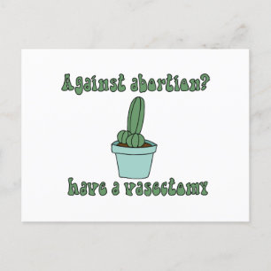Have a vasectomy  holiday postcard