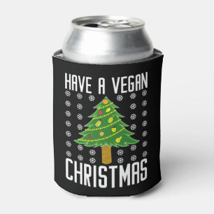 have a vegan christmas can cooler