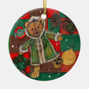 Have a Very Beary Christmas! ~ornament Ceramic Tree Decoration
