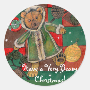 Have a Very Beary Christmas! Teddy~ Stickers