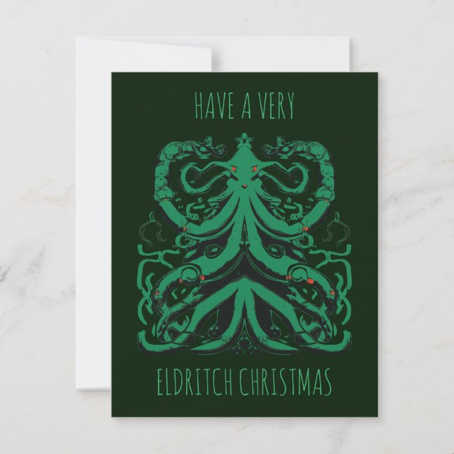 Have a very Eldritch Christmas Holiday Card (Front)