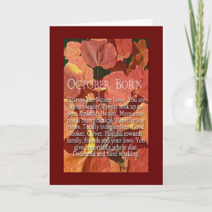 HAVE A VERY HAPPY AUTUMN BIRTHDAY HOLIDAY CARD