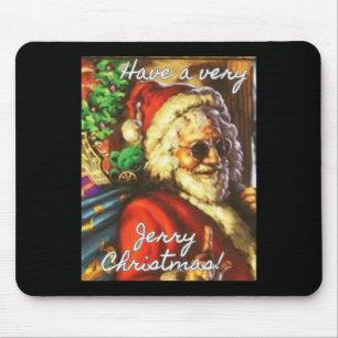 Have A Very Jerry Christmas Garcia Santa Holiday Mouse Mat
