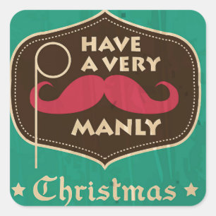 Have a Very Manly Christmas Sticker