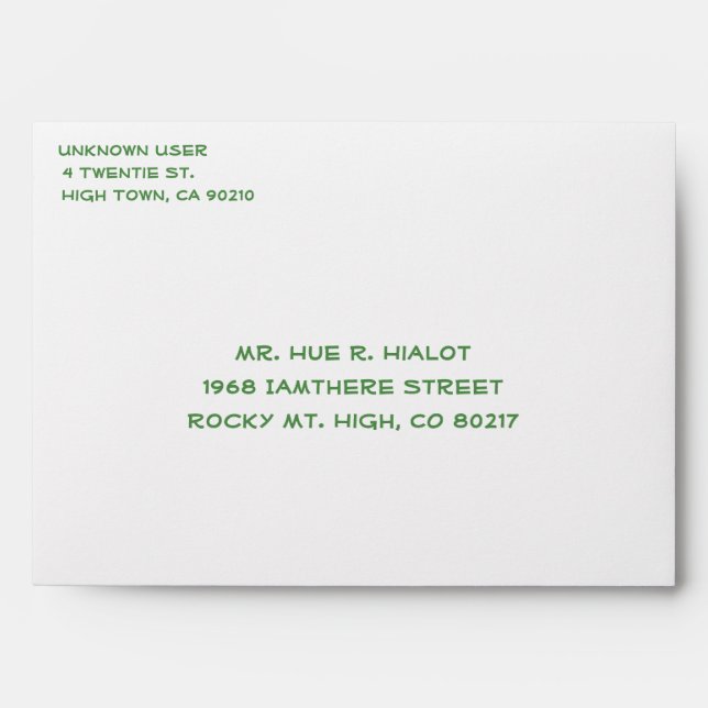 Have a Very Merry MaryWanna Christmas Personalised Envelope (Front)