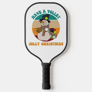 Have a Volley Jolly Christmas. Funny Pickleball Paddle