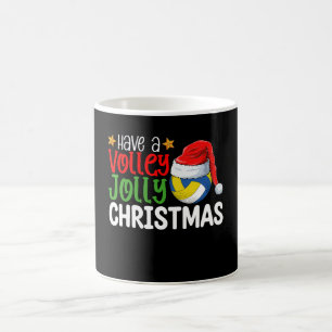 Have a Volley Jolly Christmas Volleyball Holiday Coffee Mug