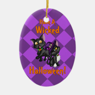Have a Wicked Halloween! Ceramic Tree Decoration