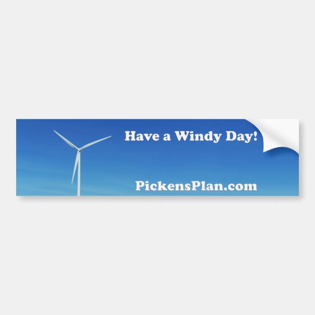 Have a Windy Day!  PP Bumper Sticker (Front)