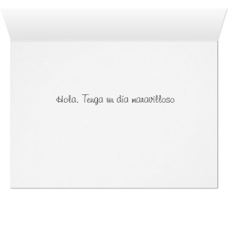 Have a wonderful Day-Spanish language